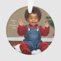 African American Baby's 1st Christmas