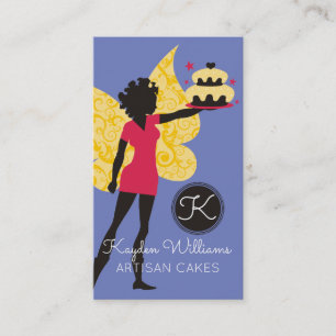 African American baker pastry chef cake fairy Business Card