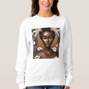African-American Beauty AI Art Sweatshirt