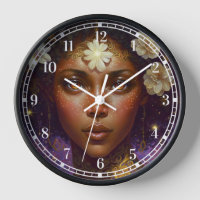 African American Black Goddess Queen Fantasy Art C