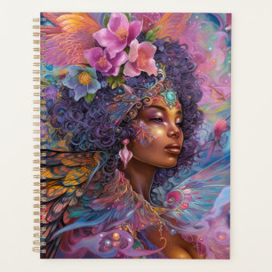 African American Black Goddess Queen Fantasy Art P Planner