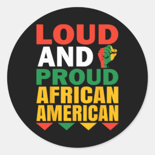 African American Black History Juneteenth  Classic Round Sticker