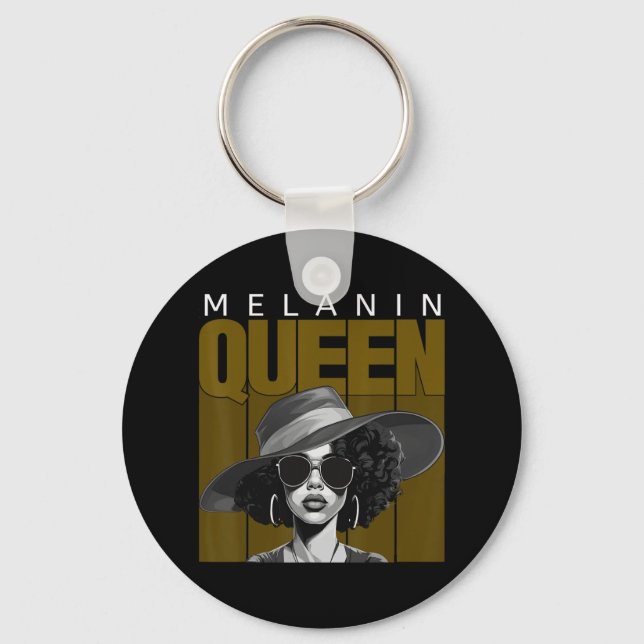 African American Black History - Juneteenth Melani Key Ring (Front)