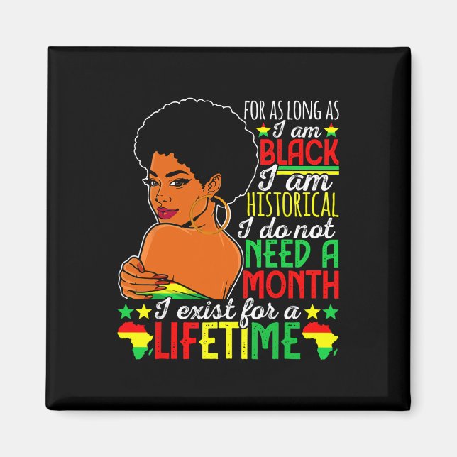 African American Black History Month Juneteenth Pr Magnet (Front)
