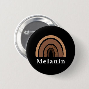 African American Black History Month Melanin 6 Cm Round Badge