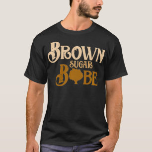 African American Black Melanin Skin Design Brown S T-Shirt