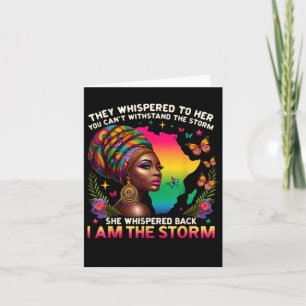 African American Black Power Pride History Civil R Card