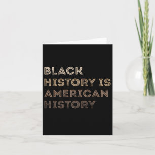 African American Black Power Pride History Civil R Card
