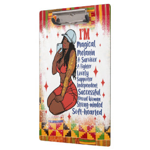 African American Black Queen Melanin Sista Shopp Clipboard