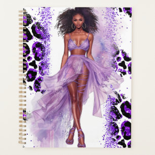 African American Black Queen Melanin Sista Shopp Planner