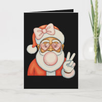 African American Black Santa Bubble Gum Christmas