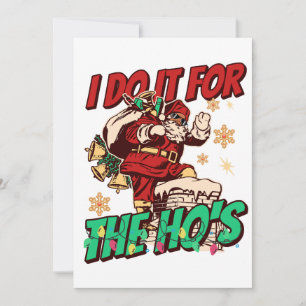 African American Black Santa Claus Christmas Funny Holiday Card