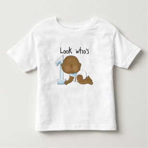 African American Boy 1st Birthday Tshirts and Gift