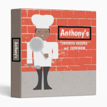 African American boy chef personalised kids recipe
