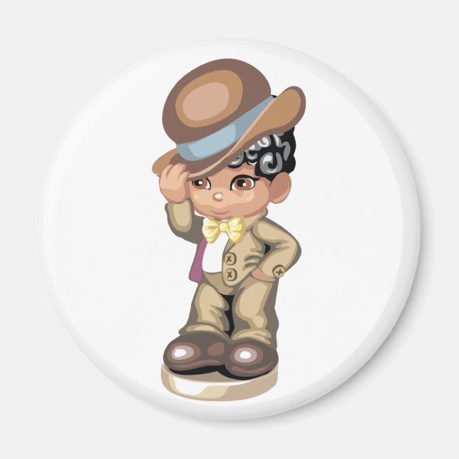 African American Boy Magnet (Front)