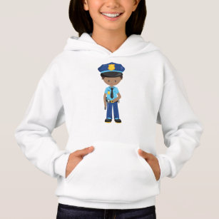 African American Boy, Policeman, Police Officer