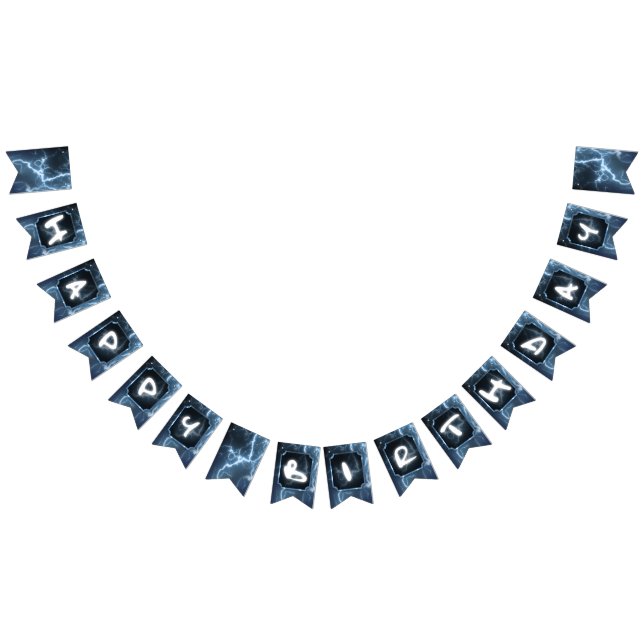 African American Boy Superhero Birthday Bunting (All)