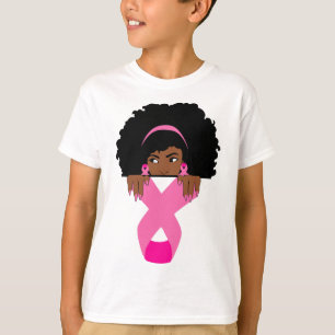 African American Breast Cancer Awareness Black Wom T-Shirt