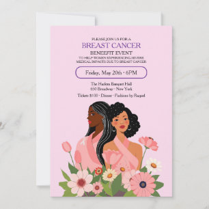 African American Breast Cancer Event Invitation