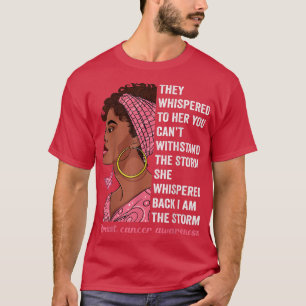 African American Breast Cancer s For Women T-Shirt