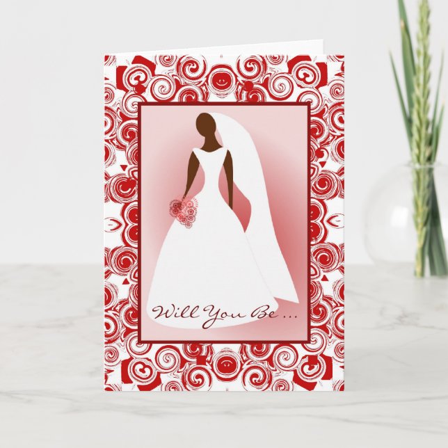 African American Bridal Invitation (Front)