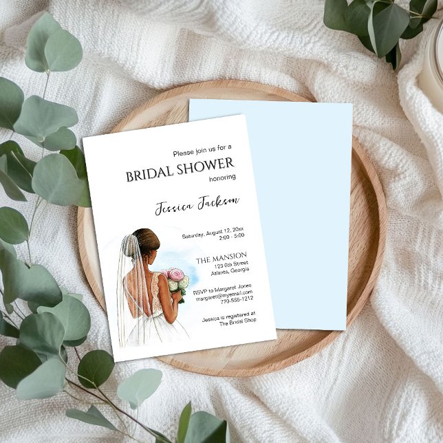African American Bridal Shower Invitation (Creator Uploaded)