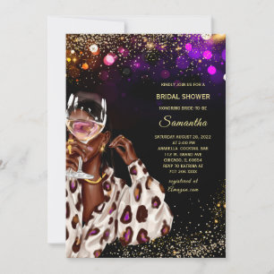 African American Bridal Shower Invitations