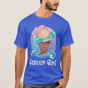 African American Cancer Girl Zodiac Signs June Jul T-Shirt