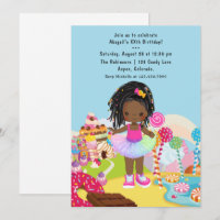 African American Candy Land Girl Birthday Party In