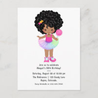 African American Candyland Girl Birthday Party