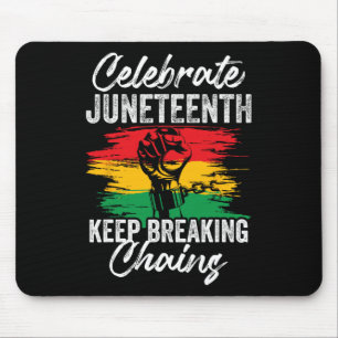 African American Celebrate Juneteenth Mouse Pad