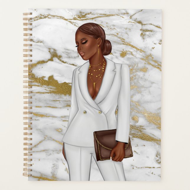 African-American CEO Boss Woman Planner (Front)
