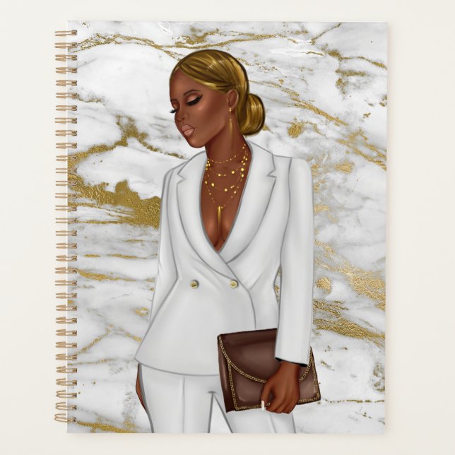African-American CEO Boss Woman Planner (Front)