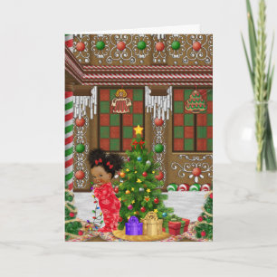 African American Child Christmas Card
