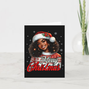 African American Christmas African Black Women Mom Card