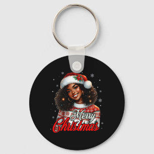 African American Christmas African Black Women Mum Key Ring