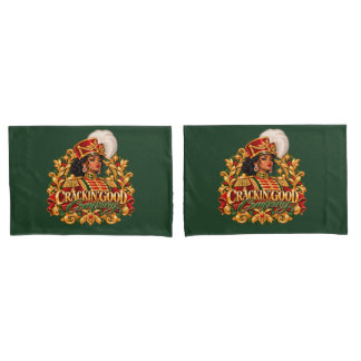African American Christmas Black Woman Nutcracker Pillowcase