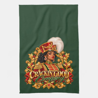 African American Christmas Black Woman Nutcracker Tea Towel