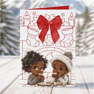 African American Christmas card