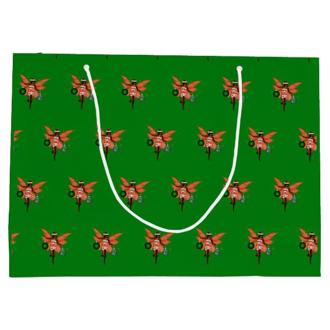 African American Christmas Fairy Gift Bag (Back)