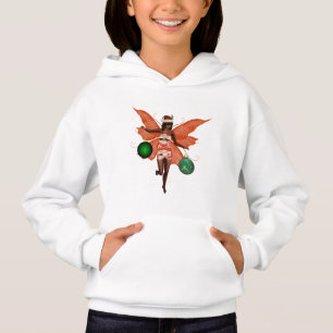 African American Christmas Fairy Girl's Hoodie