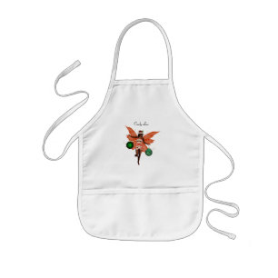 African American Christmas Fairy Kids Pocket Apron