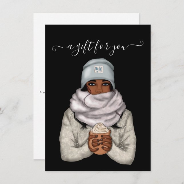 African American Christmas Gift Certificate (Front/Back)