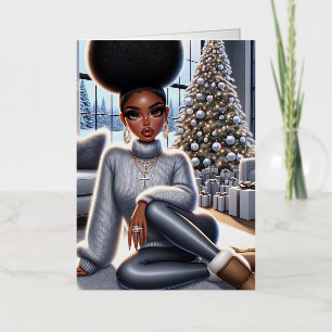 African American Christmas Greeting Card