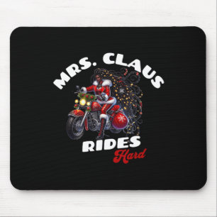 African American Christmas Mrs. Claus X-mas Mouse Pad