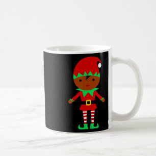 African American Christmas Santa Claus Elf  Coffee Mug