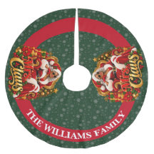 African American Christmas Tree Skirt Mrs Claus