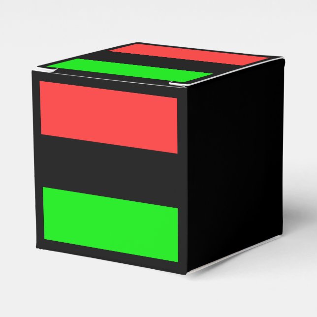 African American Diaspora Flag  Favour Box (Front Side)
