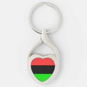 African American Diaspora Flag  Key Ring
