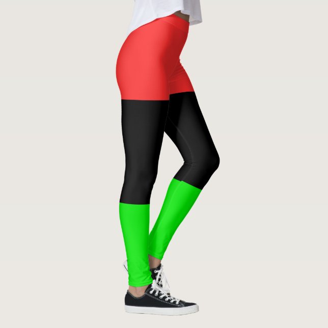 African American Diaspora Flag  Leggings (Right)